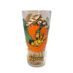 1976 Pepsi Super Series AQUAMAN  Glass Series Cola Soda DC Comic Superhero